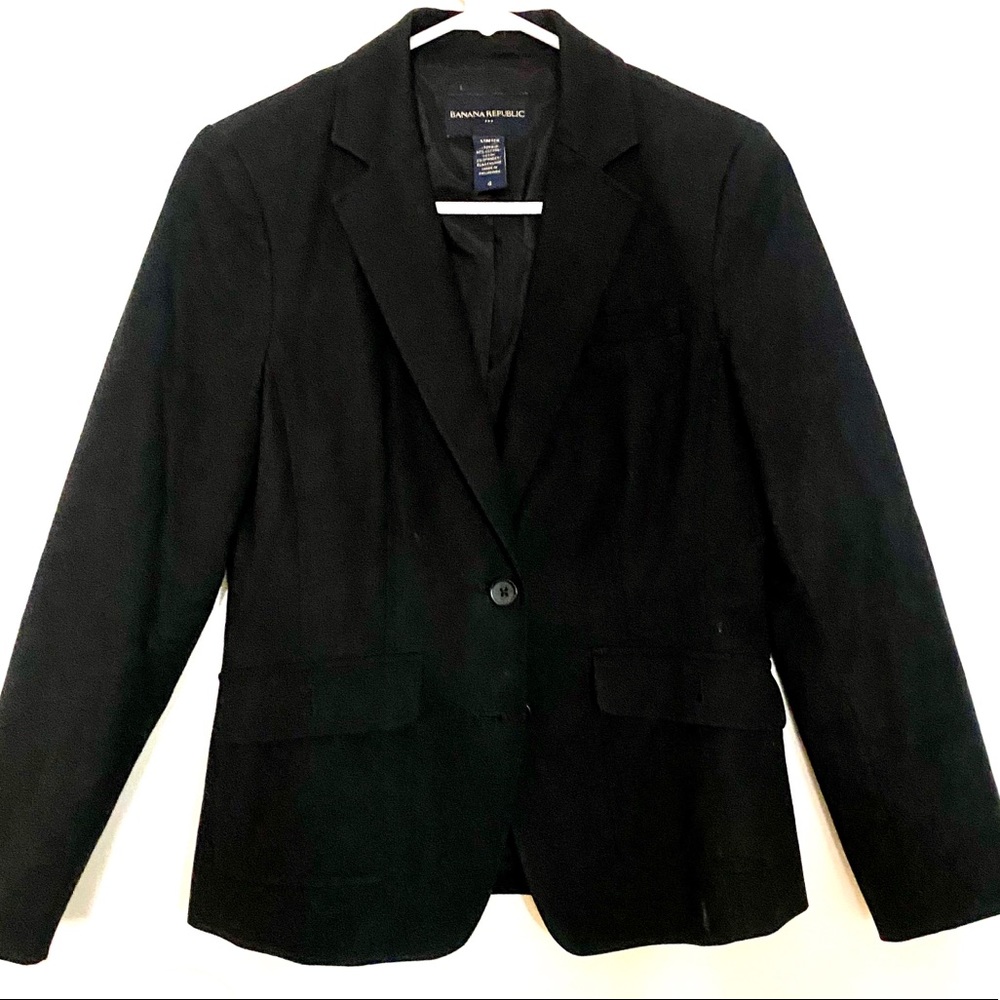 Banana republic 4 black blazer jacket